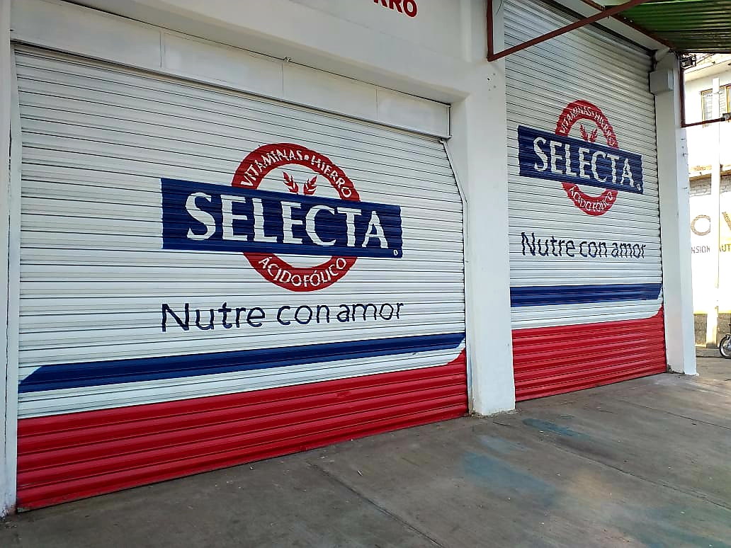 Rotulación de cortinas metálicas Selecta Rotulación de cortinas metálicas Selecta