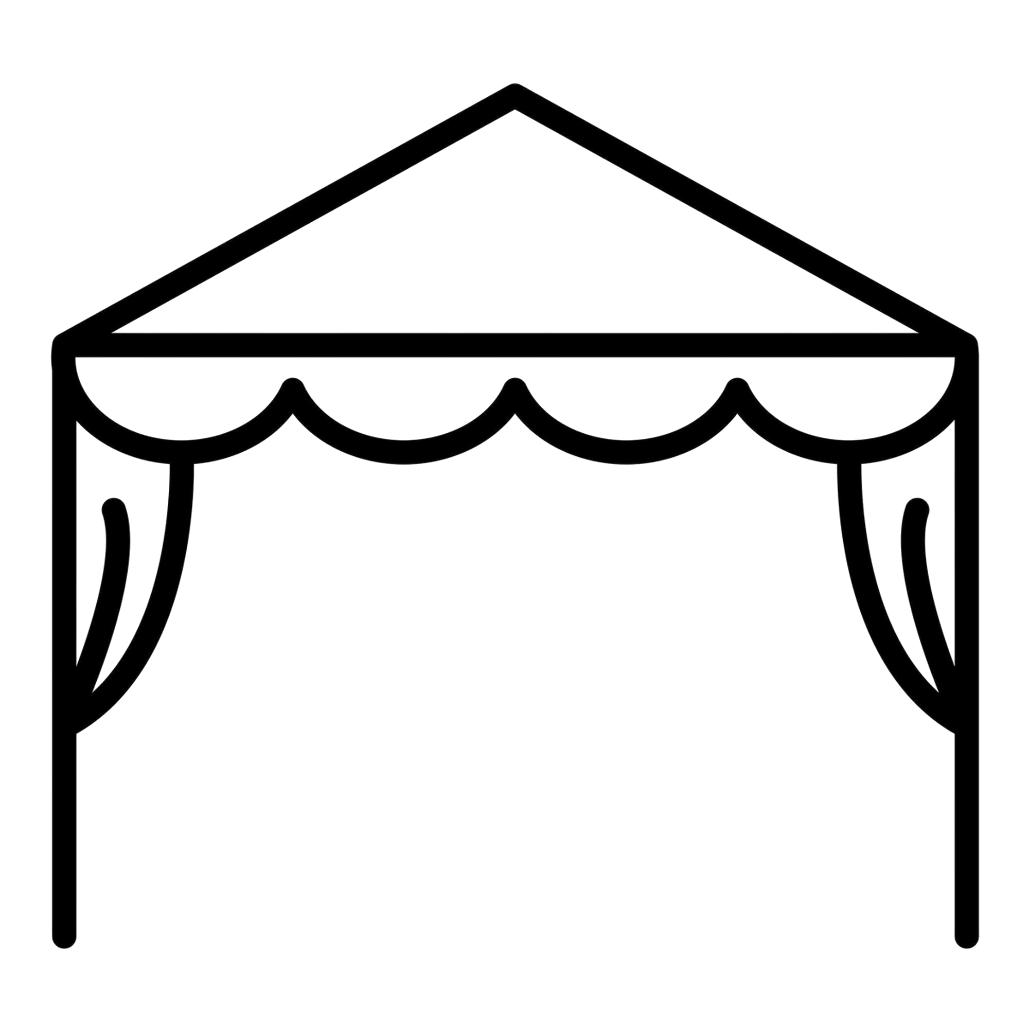 Icono de toldos para negocios